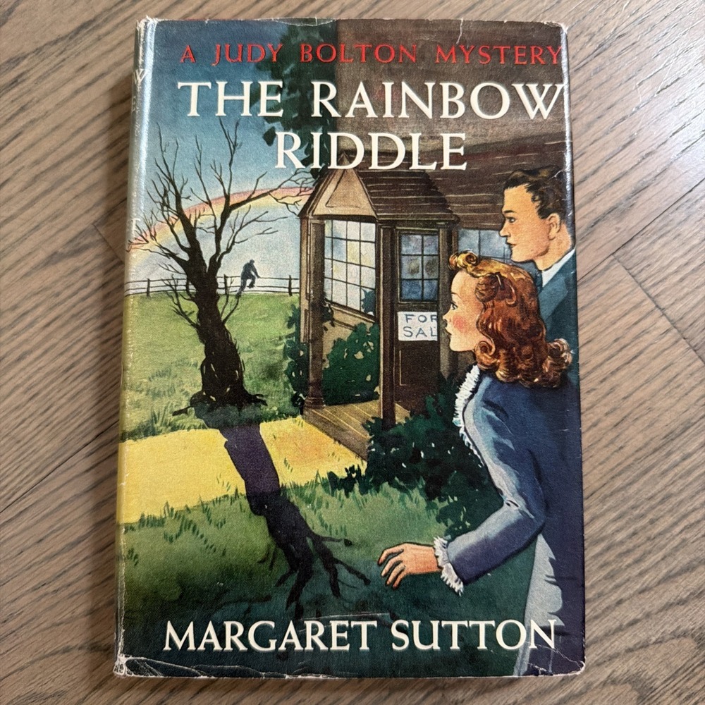 The Rainbow Riddle (Judy Bolton #17) by Margaret Sutton HCDJ 1946 Red Cover